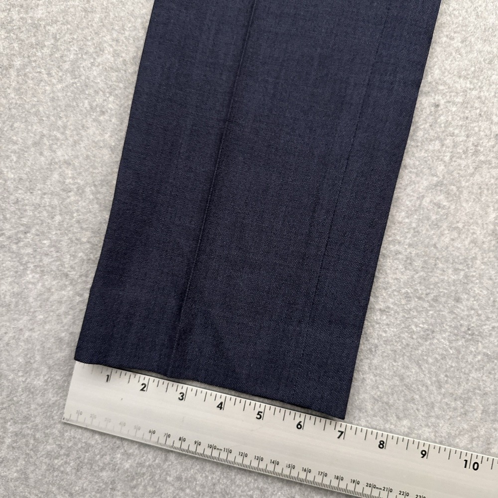Banana Republic Ryan Slim Straight Fit Lightweight Wool Blend Pant Womens 4 Blue - Picture 10 of 13
